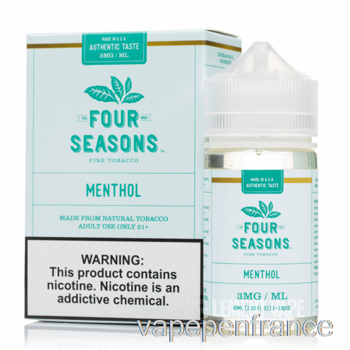Menthol - Quatre Saisons - Stylo Vape 60ml 6mg